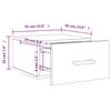 Wall Mounted Nightstands 2 pcs Concrete Grey 35 x 35 x 20 cm