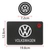 Car Coaster Mat Water Cup Pad PVC Silicone Non-Slip Pad Emblem Auto Accessories For Volkswagen VW GTI Polo Golf Passat Scirocco tik077