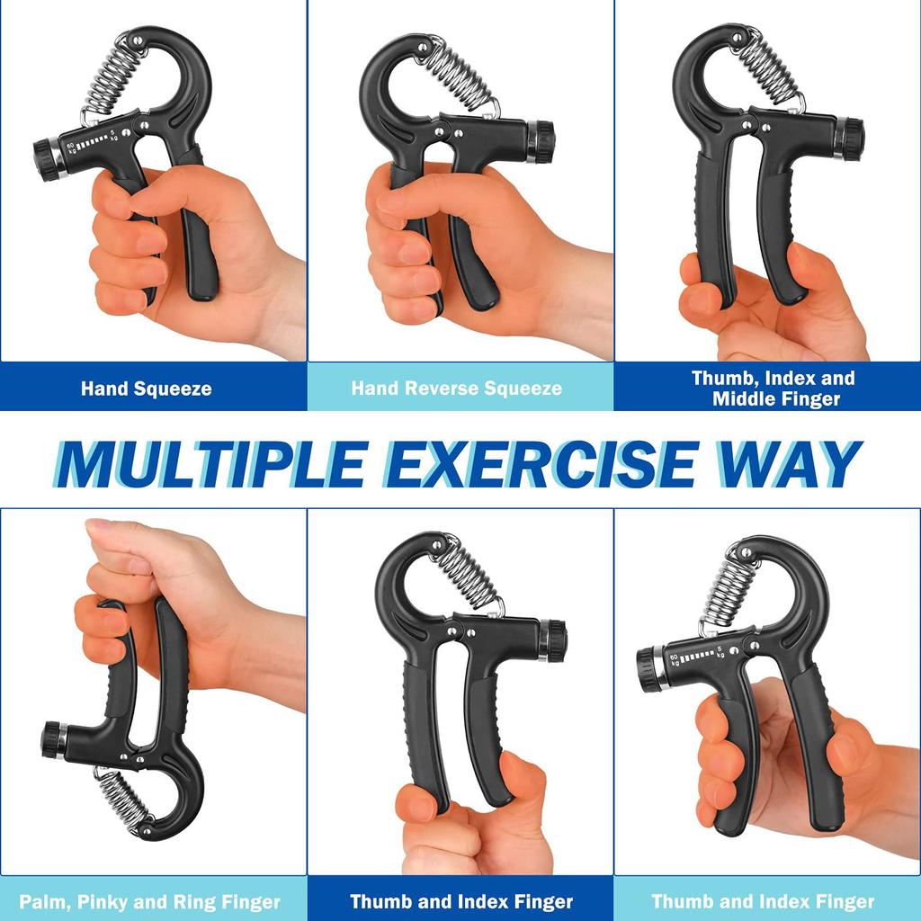1PC Grip Strengthener Strength Training Hand Exerciser Adjustable 5-60KG Fitness Unisex Finger Rehabilitation Training Hand Grip