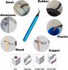 Deburring Tool Set with 11pcs High Speed Steel Swivel Blades Burr Removal Tool for Metal Resin PVC Pipes Copper Plastic Aluminum