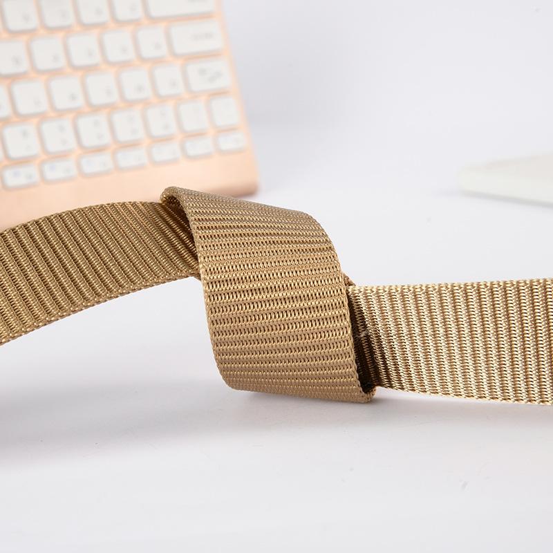 Men's Faux Nylon Pin Buckle Belt Fashion Outdoor Tactical Sports Belt Simple Trouser Belt