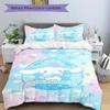 3pcs Magic Wand Cinnamoroll Bedding Set - 1 Soft Quilt Cover + 2 Pillowcases, Machine Washable - Suitable for All Seasons, Perfect Gift for