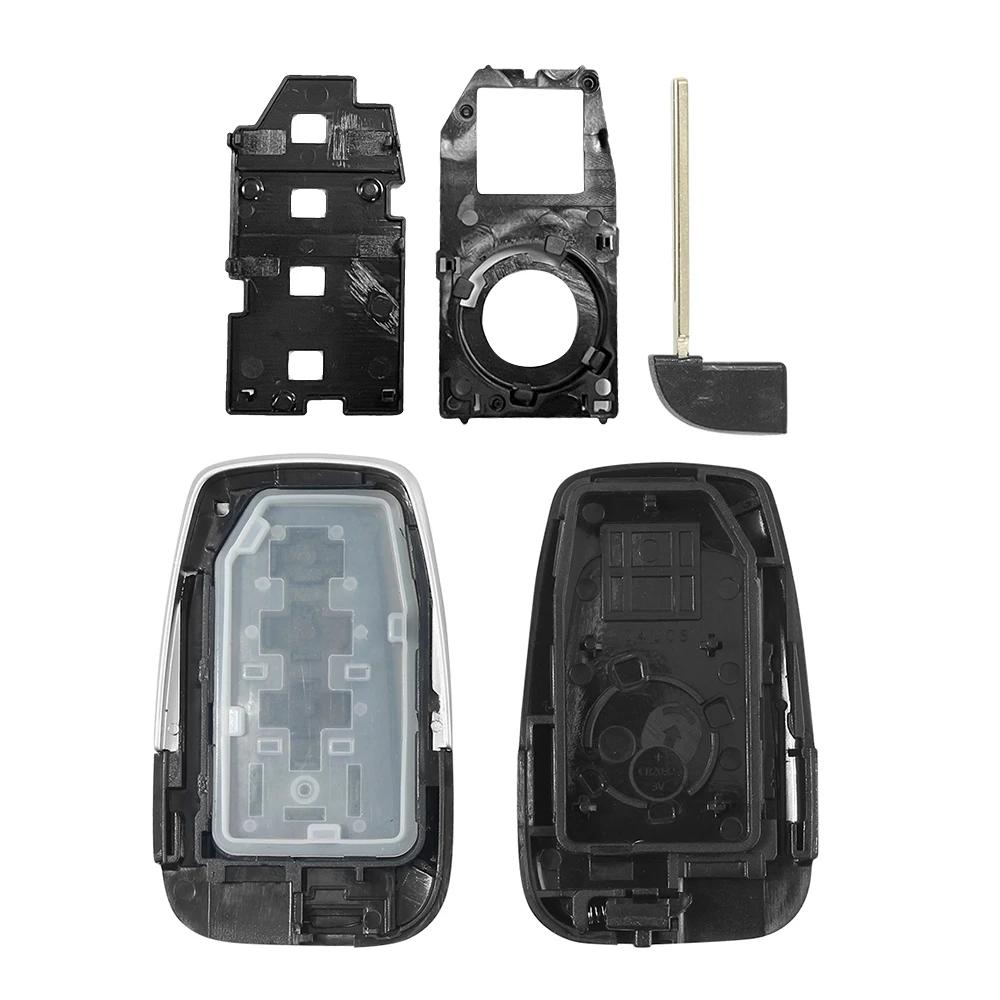 Voor Toyota Prius Camry Rav4 C-Hr Auto Afstandsbediening Sleutelhoes 2/3/4 Knoppen Case Cover Fob Inzet Sleutelblad
