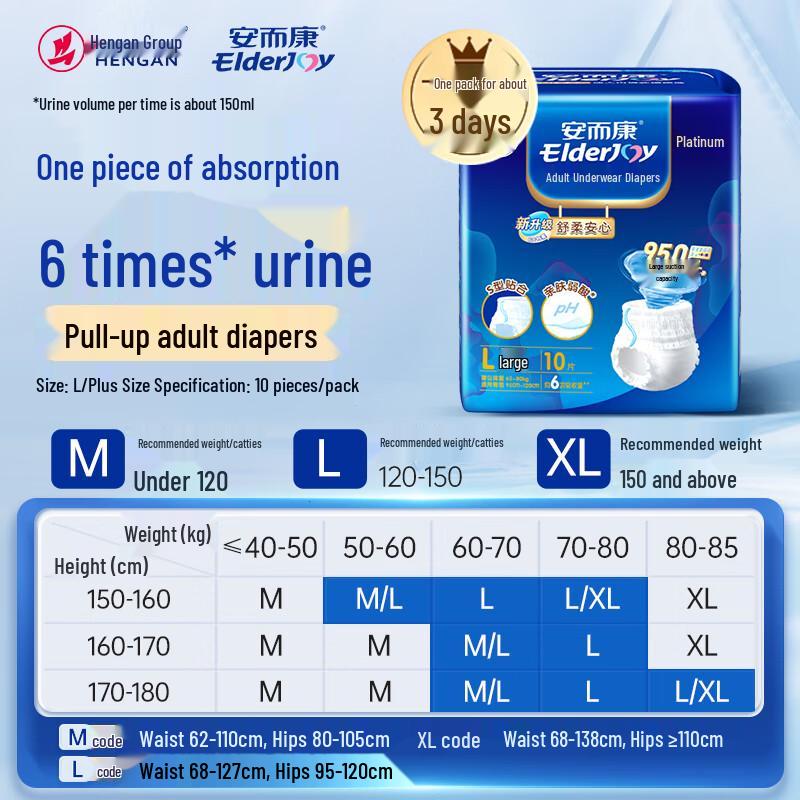 Elderjoy Shurou Anxin Adult Pull-Up Diapers