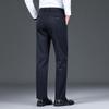 Herren Business Casual Hose mit schwarzem Samtfutter: Herbst-Winter Formeller Anzug Trend.