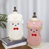 Imbracatura a pettorina per animali domestici con anello di trazione D-ring Tessuto morbido a nido d'ape delicato sulla pelle Design carino Colore a contrasto Pettorina per cani di piccola taglia Teddy Bichon