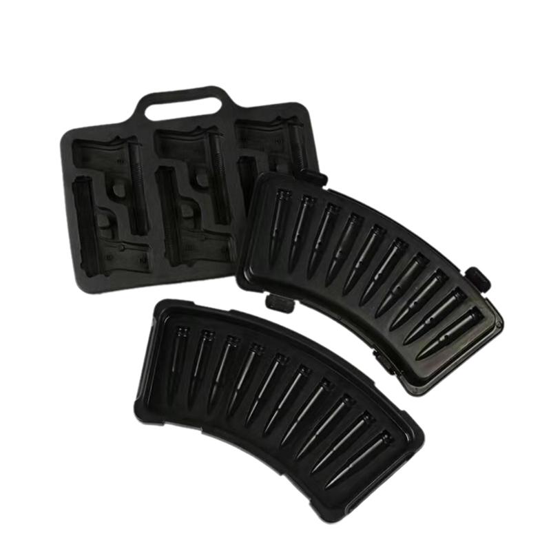 Innovative Ice Maker Flexible Ice Cube Molds Handgun/Slug Shape SiIicone Ice Cube Tray SiIicone Ice Cube Maker for Ice