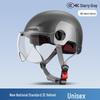 Certified 3C Electric Motorcycle Helmet: Retro, Breathable, All-Season, Lightweight for Men and Women