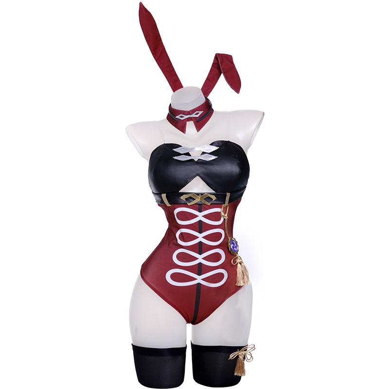   Bunny Girl Costume Beidou Bunny Suit Sexy Women Jumpsuit Original Cosplay Costume Full Set