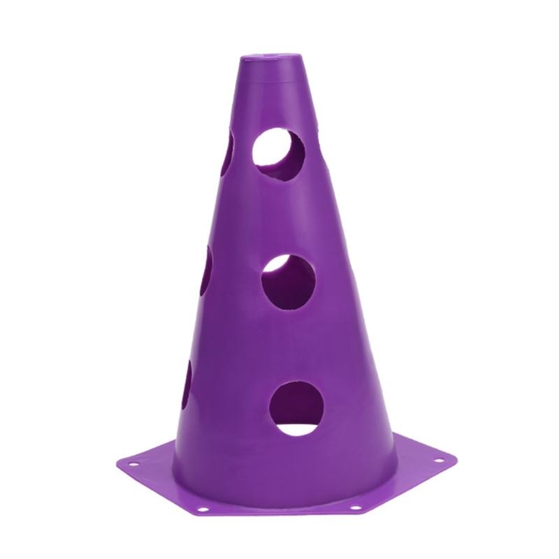 12/18Pcs Plastic Traffic Cone Football Training Maker Bucket Skate Obstacle Training Maker Cone Soccer Part