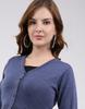 MONTE CARLO Women's V Neck Full Sleeve Blouse