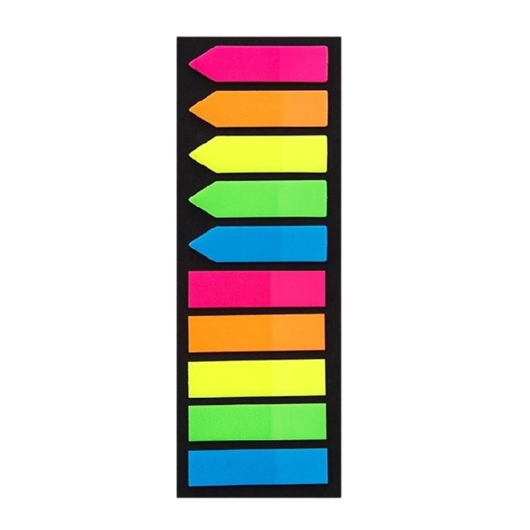 100/120 Sheets Colored PET Label Sticker Writable File Labels Repositionable Adhesive Page Marker for Planner Notebook