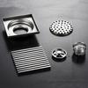 304 Stainless Steel Balcony Square Floor Drain Engineering Large Displacement Deodorant Floor Drain Outdoor Floor Drain