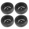 4Pcs RC Rubber Wheels Tire Slicks 65mm Dia Fit for WPL D12 1 10 Remote Control Truck