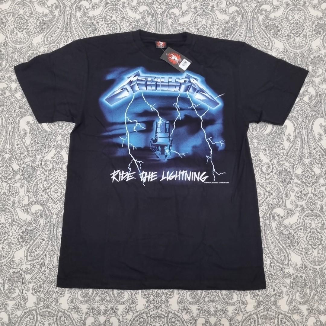Metallica Ride The Lightning Band T Shirt Mens Womens Tees Top Graphic Print New L