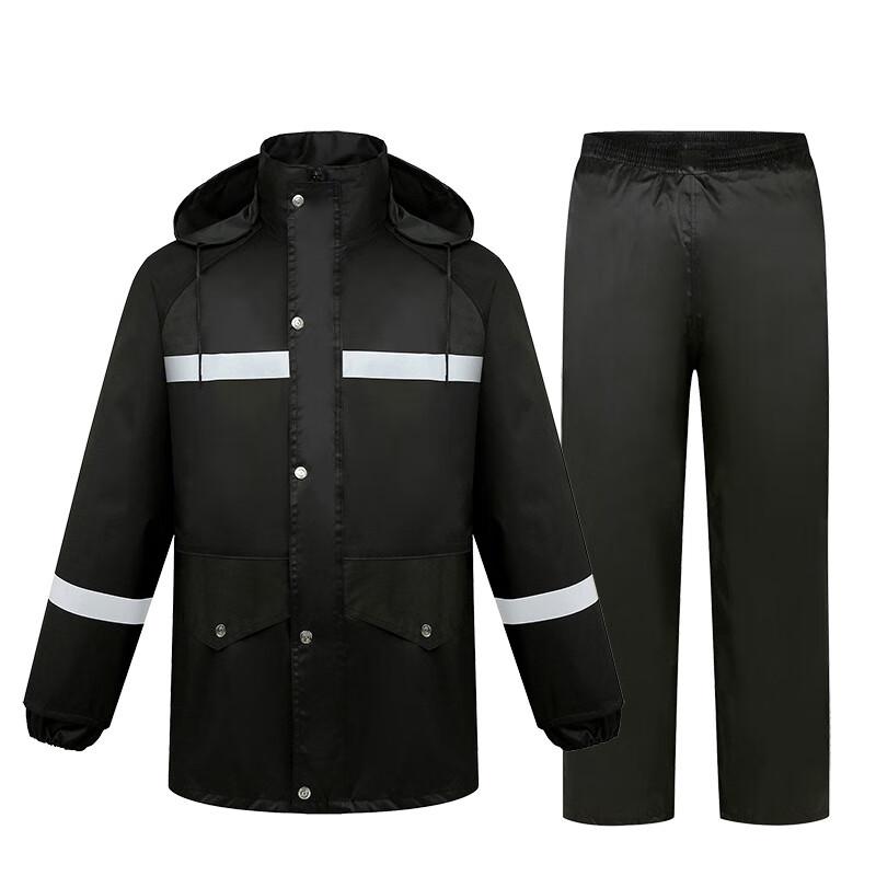 Jinho Men's Reflective Oxford Rain Suit
