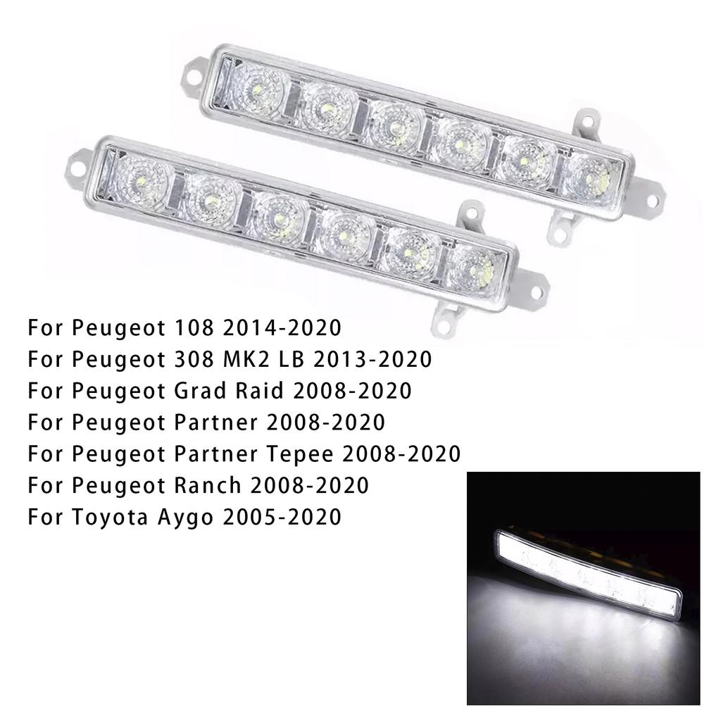 Pár LED světel pro denní svícení a mlhových světel pro Citroen C3 Berlingo Peugeot 9802795580