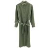 SOEJU made in Japan Langarm Hemdblusenkleid M Moosgrün Damen Gebraucht