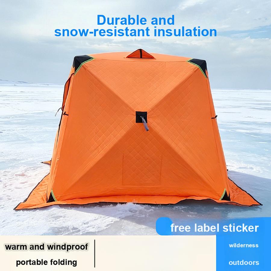 Ice Fishing Cotton Tent Outdoor Warm Camping Tent for Fishing with Windproof Insulation