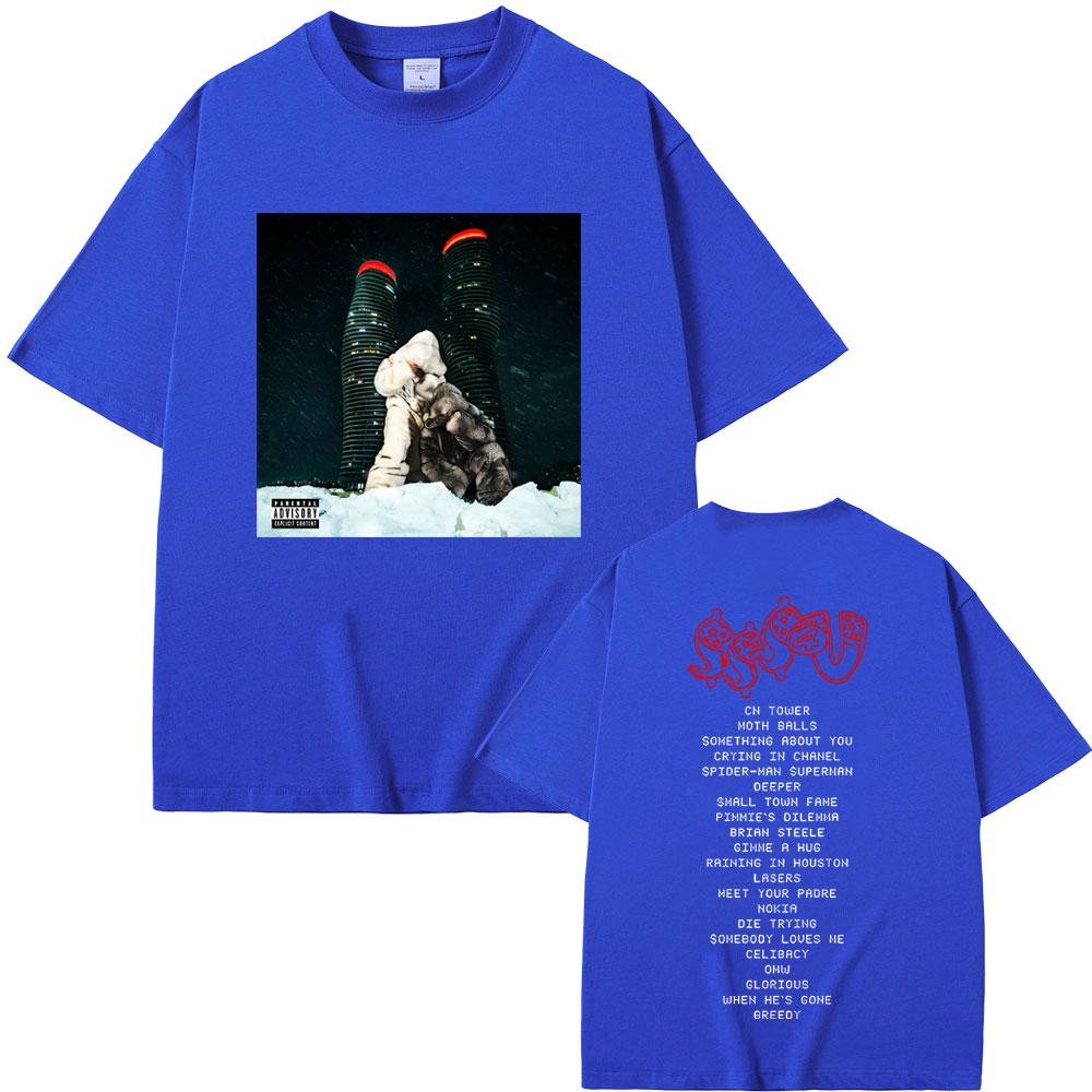 Rapper PARTYNEXTDOOR & Drake SSS4U Some Sexy Songs 4 U Album Graphic Print T-shirts Unisex Unisex Hip Hop Fashion Oversized T Shirts