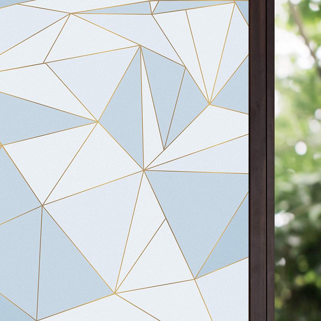 Privacy Patterned Frosted Window Film for Glass Lace Decorative Opaque Static Cling Vinyl Self-Adhesive Window Sticker for Home