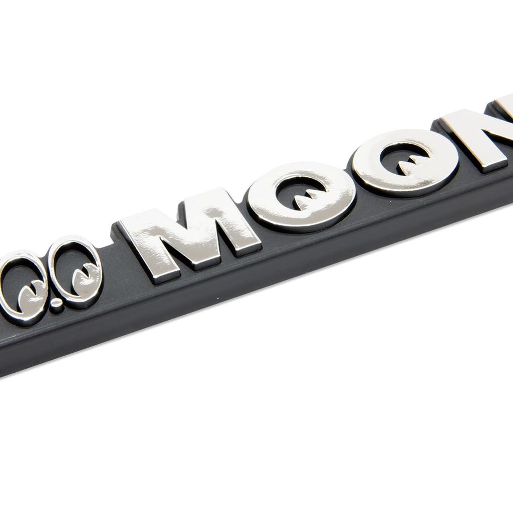 MOONEYES Raised MOONEYES Logo License Plate Frame, New Standard Compliant (Set of 2)