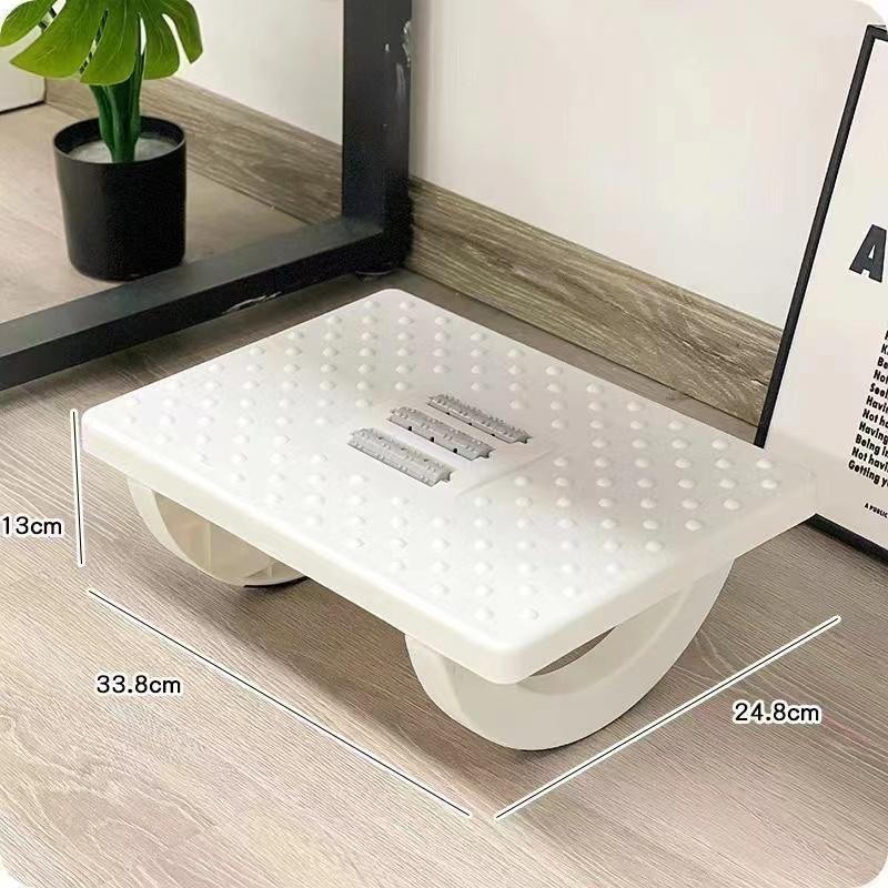 Portability Foot Rest Under Desk Footrest Ergonomic Foot Stool with Massage Rollers Foot Rest for Home Office Work Fast Ship