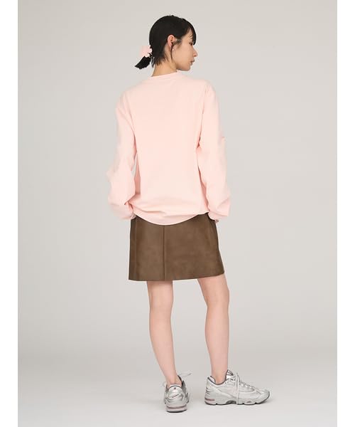 Emi Faux Leather Mini Skirt 13WFS254080BRW0