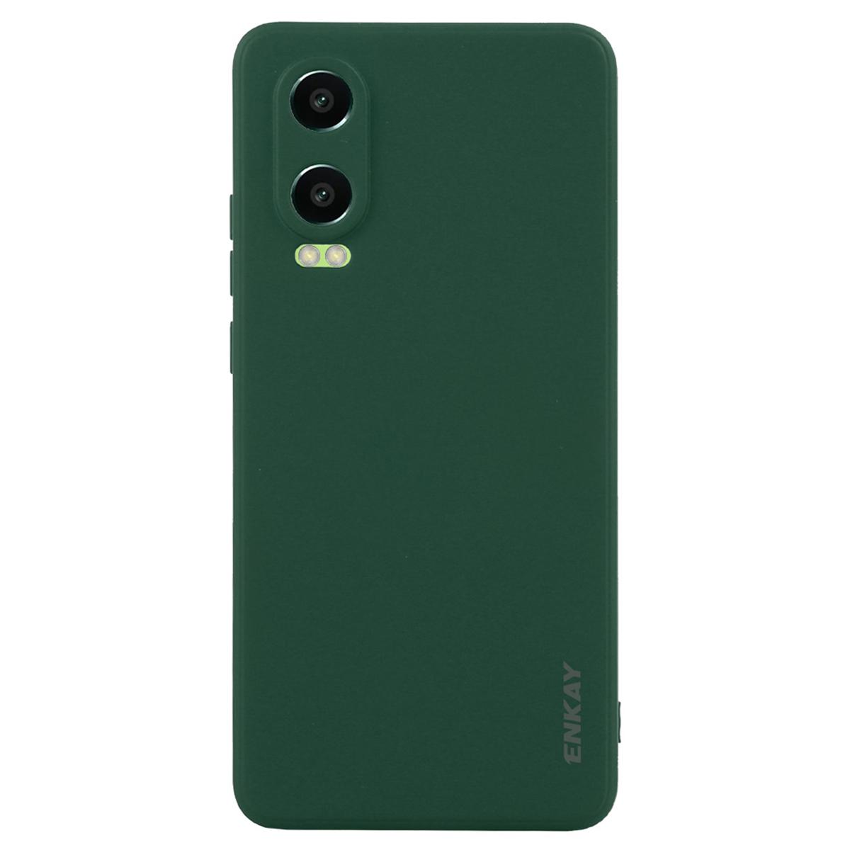 

ENKAY HAT PRINCE Для Oppo K12x 5G (Китай)/Чехол для OnePlus Nord CE4 Lite 5G Прямоугольный Жидкий Силикон Чехол для Телефона Blackish Green