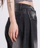 Elleonasi P56_[Standard/Long/S~3Xl/4 Colors] Side Pintuck Wide Washed Denim Pants / Black Denim