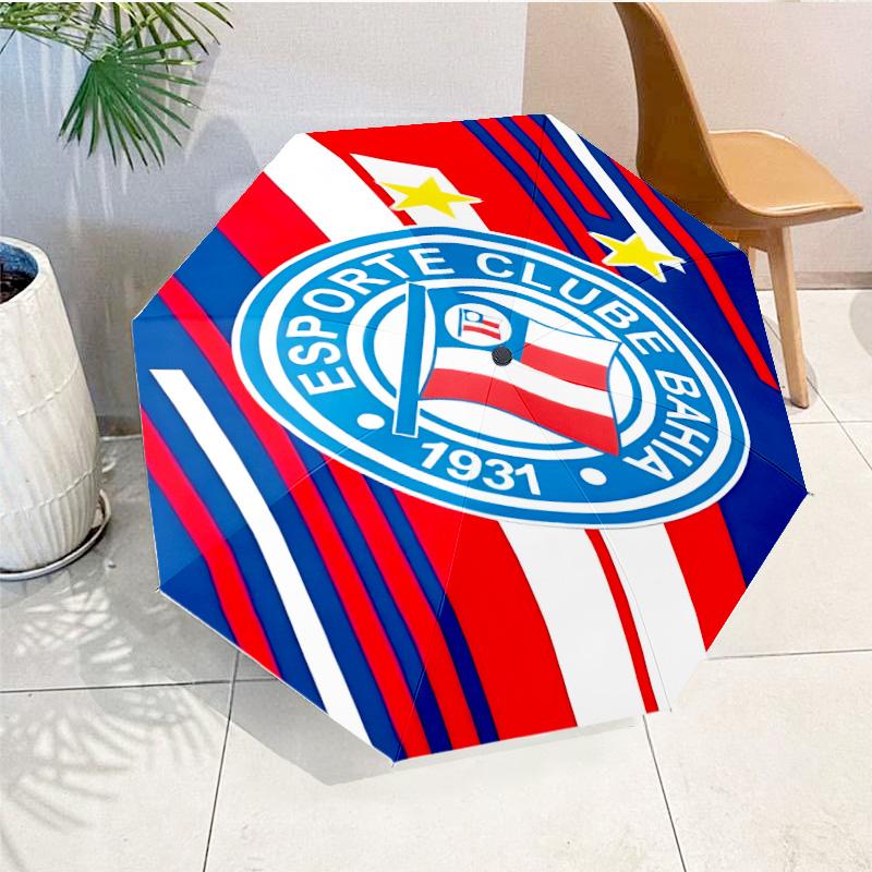 Fc Crest Design Printed Automatic Umbrella, 8-Frame for Travel, camping, Casual Umbrella, Essential Gift for for family and friends