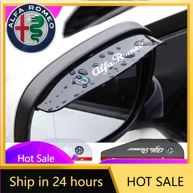 Autoaufkleber Für Alfa Romeo 2 Stück Transparente Auto-Rückspiegel-Regenblende Für Alfa Romeo 159 147 156 166 Giulietta Giulia Mi