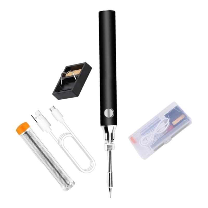 USB Rechargeable Cordless Soldering Iron Set Portable Welding Tool For Electronic Components And Household Repairs