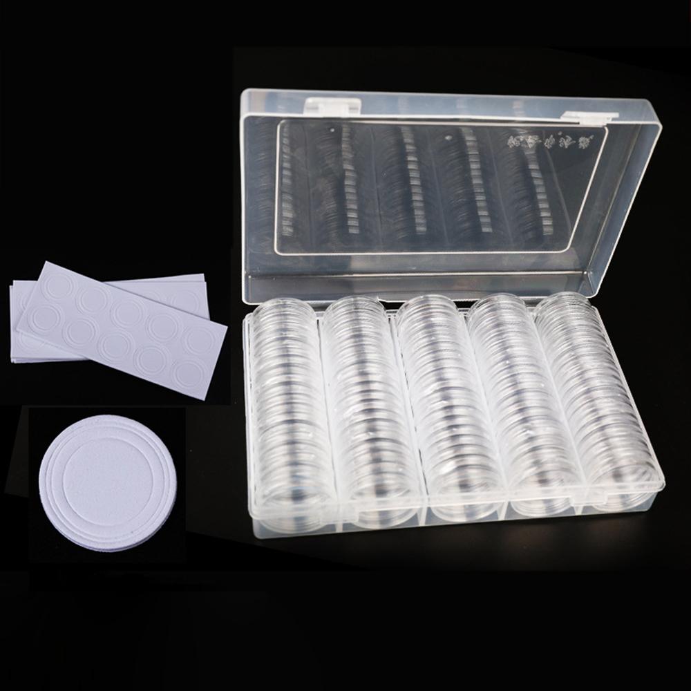 Buy 30 Mm Silver Coin Holder Coin Case Coin Capsules Storage Container