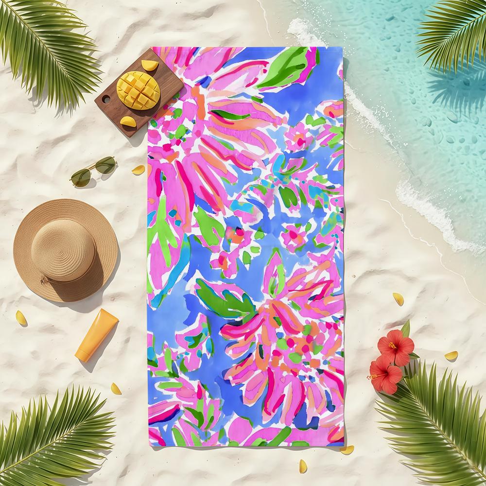 Fashion L-Lilly P-Pulitzer Towel Soft Pool Gift For Travel Gym Shower Camping Quick Dry Sports Beach Towels