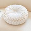 Nordic Simple Pillow Ins Style Round Cream Literary Plush High-end Sofa Embroidery Cushion Pillow with Core