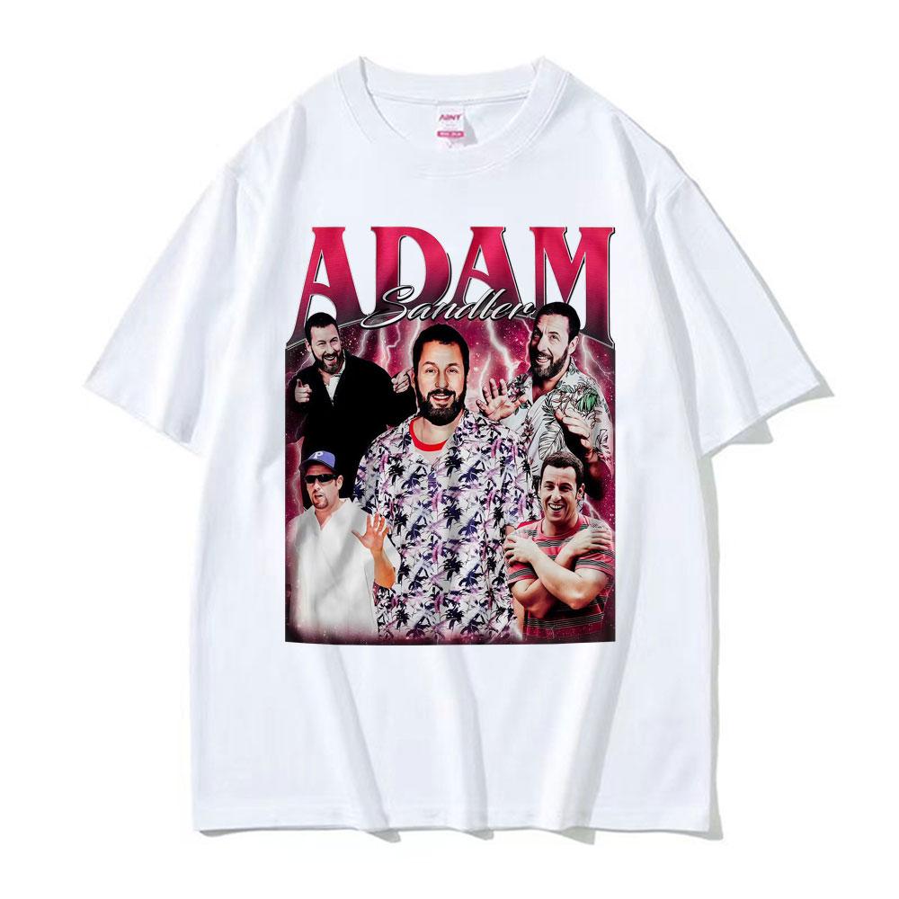 Limited Edition Adam Sandler Retro 90s Style Rap Tshirt Men Women Hiphop Street Y2K Tshirt Casual Oversized Cotton Tshirt