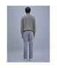 SHIFT.G Semi Wide Brushed Cotton Pants Light Gray