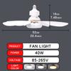 E27 with Remote LED 30W Ceiling Fan Light Dimming Function Suitable for Living Room Study and Home use 85-265V lamp