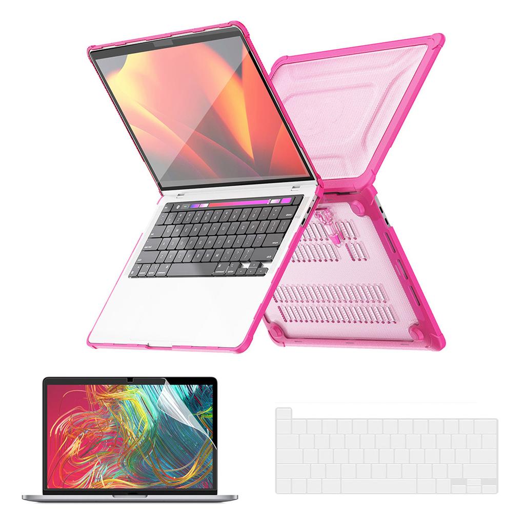 Shockproof Cover for MacBook Pro 16 Inch (2019) A2141 (US Version) Slim Hard PC Laptop Case with Kickstand