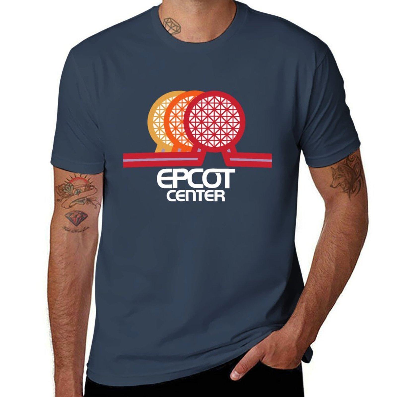 EPCOT Center Spaceship Earth 1982 CLEAR T-Shirt cotton tshirt 100% man t shirt luxury T-Shirt S