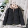 Short Cotton-padded Jacket Women's Autumn and Winter Fashion Plus Size Thick Cotton-padded Jacket Loose Stand-up Collar All-match Padded Jacket