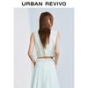 UR2026 Women's Cropped Sleeveless Lapel Jacket