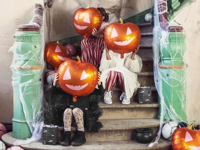 Pumpkin Foil Balloon, 40X40Cm, Mix 1 Pcs