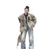 Autumn and winter new fur integrated women's fur jacket short imitation lamb wool fashion locomotive jacket Kusa