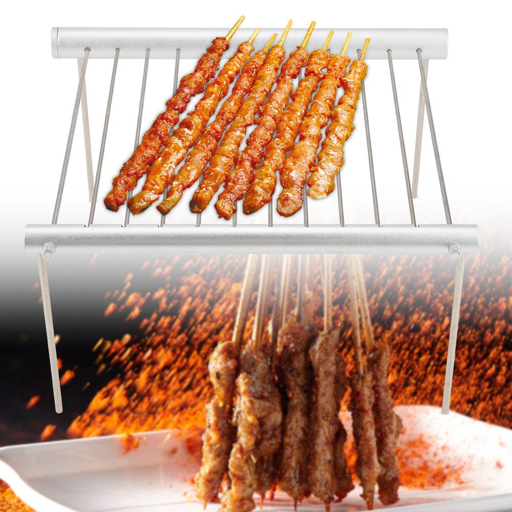 

Portable Compact Camping Grill Stainless Steel Folding BBQ Tube Outdoor Backpackers