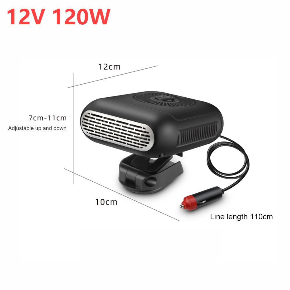 120W / 200W Car Heater 12V/24V Portable Car Heater Fan 2 IN 1 Car Anti-Fog Defroster Auto Windshield Electric Heating Heater