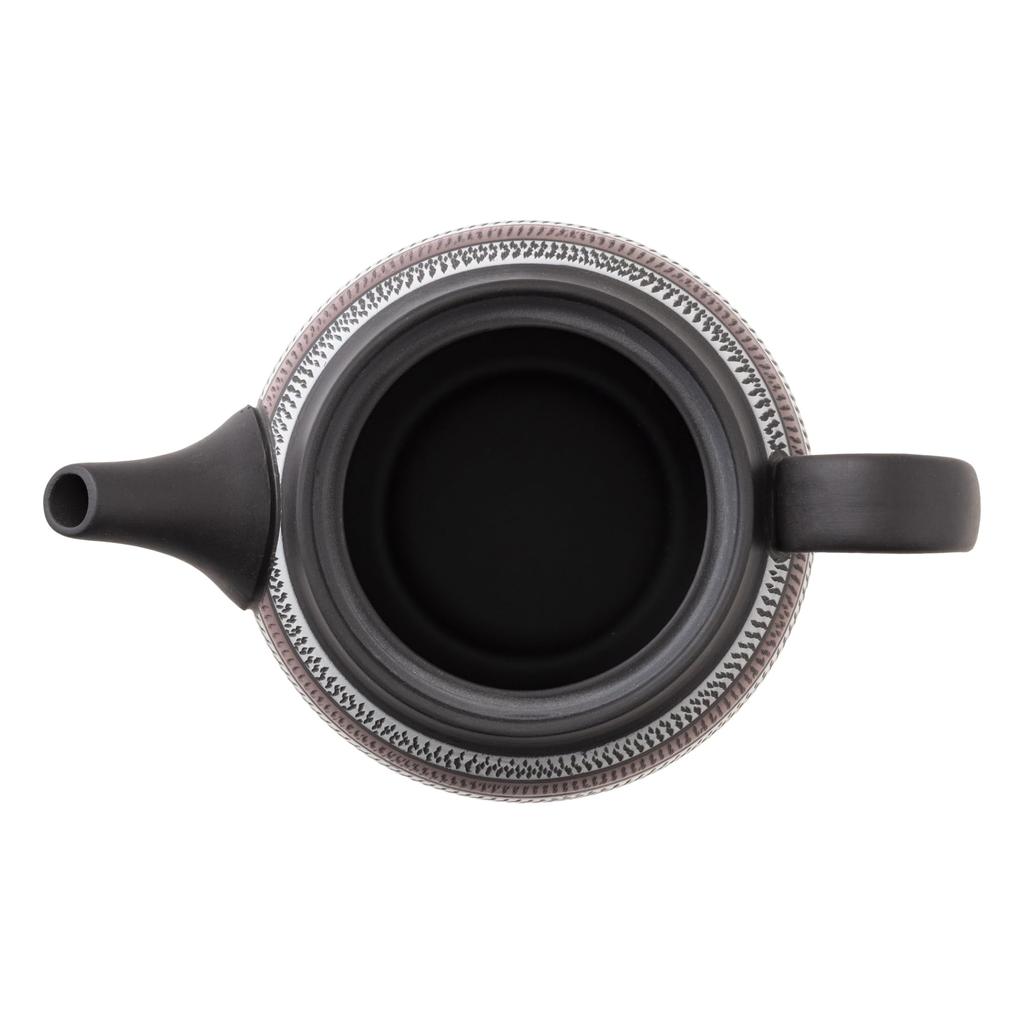 with Obi for Green and Made in tk014 Tokoname-yaki Teapot, Takeharu, Three-Color Biri, 270ml, Net, Deep-Steamed Tea, Hojicha, Genmaicha, Japan, Boxed,