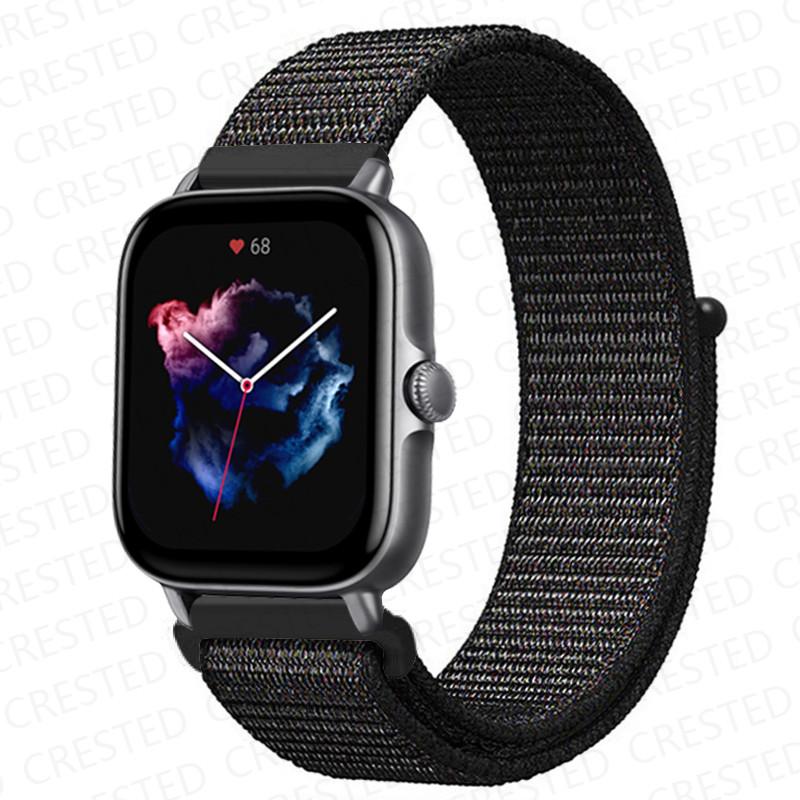 20mm 22mm Watch Band For Amazfit GTS/2/2e/4/3/mini GTR 4/2/3/Pro 47mm stratos 3 Nylon Bracelet pulseira correa Amazfit bip strap