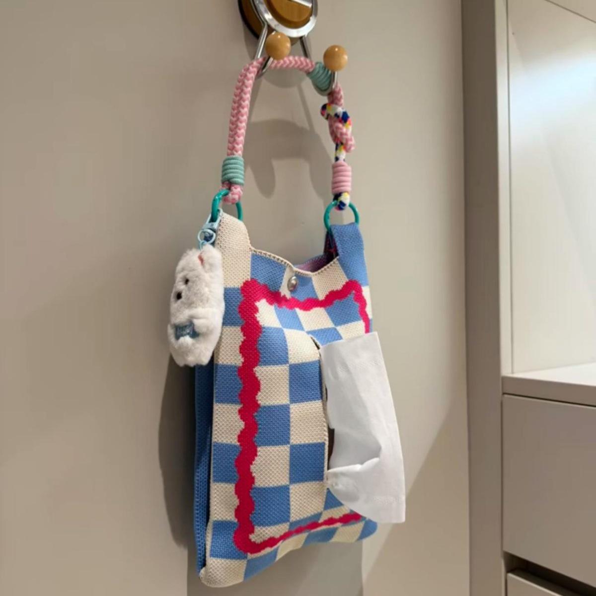 Cute Puppy Hanging Tissue Bag - Punch-Free Storage Solution